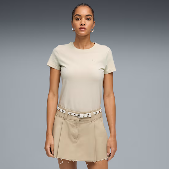 ESS ELEVATED TEE  BEIGE