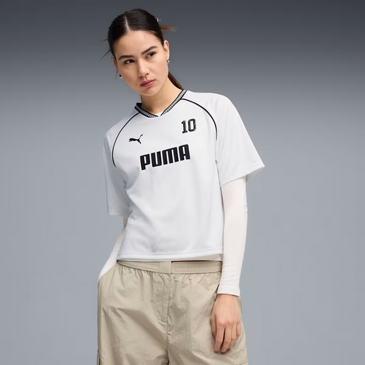 PUMA SPORT RELAXED JERSEY WHITE/BLACK