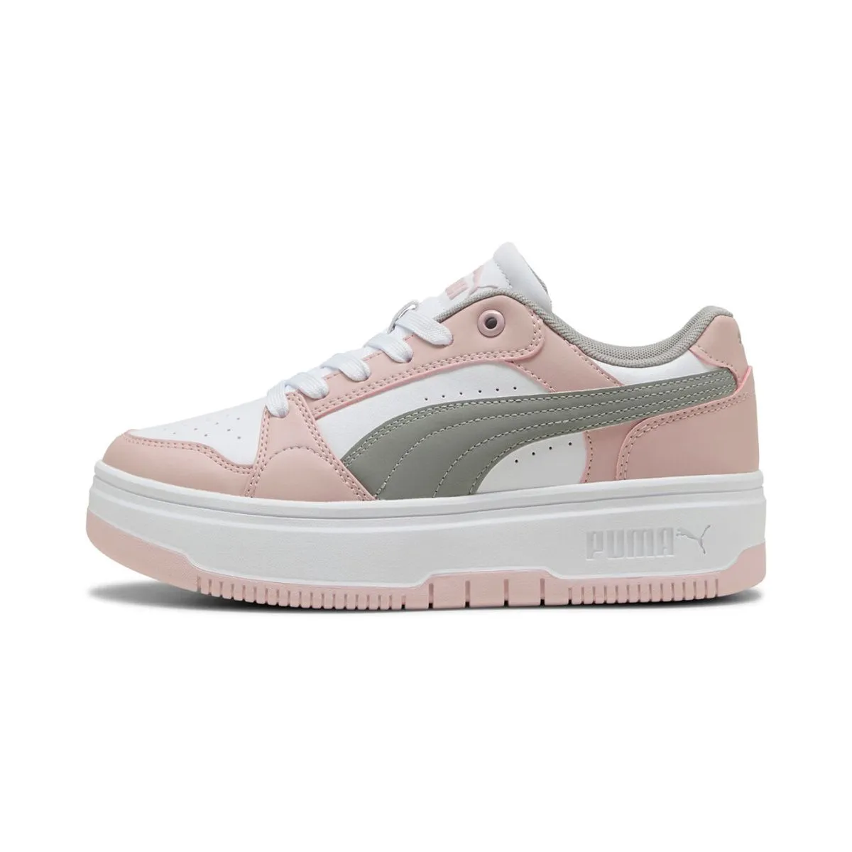 REBOUND FEMME LOW WNS WHITE-GRAY ECHO-MIST