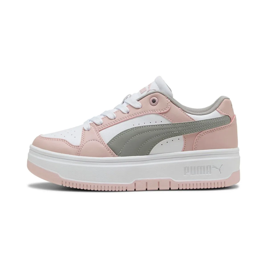 REBOUND FEMME LOW WNS WHITE-GRAY ECHO-MIST