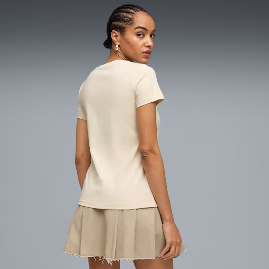 ESS ELEVATED TEE  BEIGE