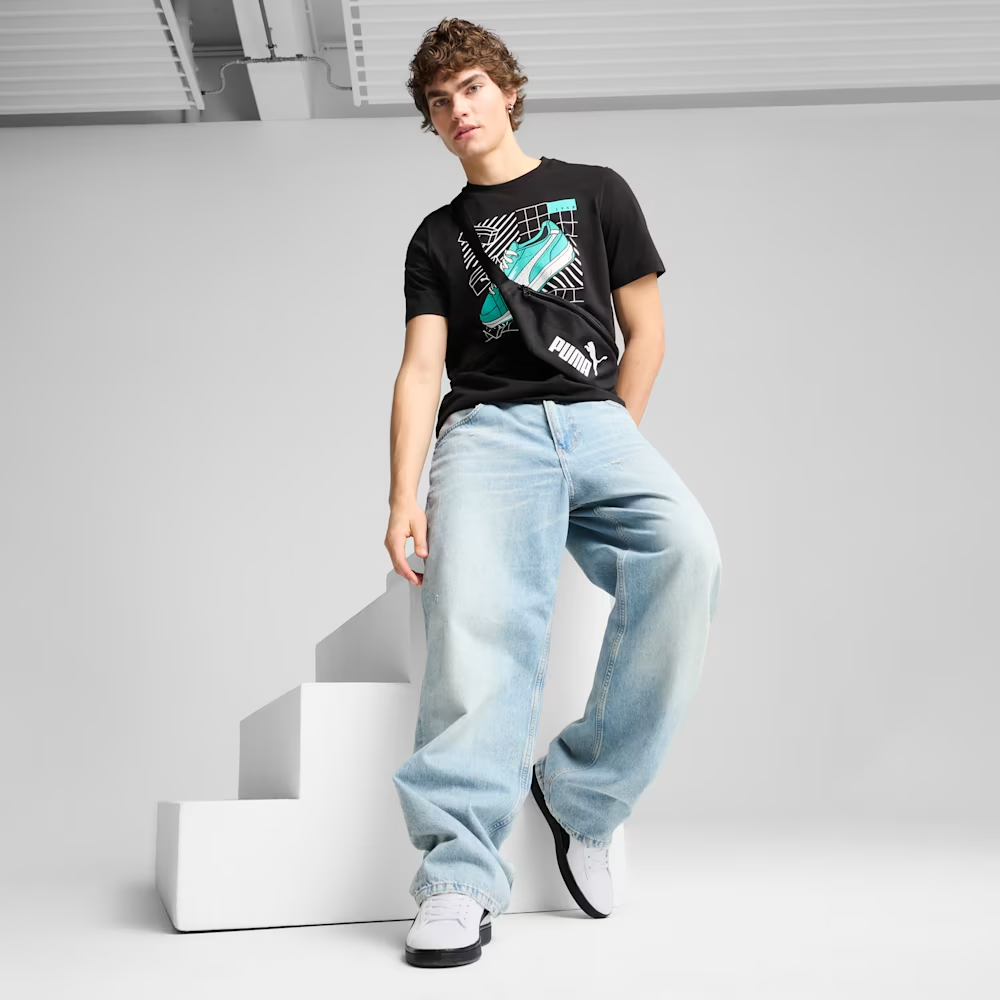 PUMA GRAPHICS SNEAKER TEE BLACK