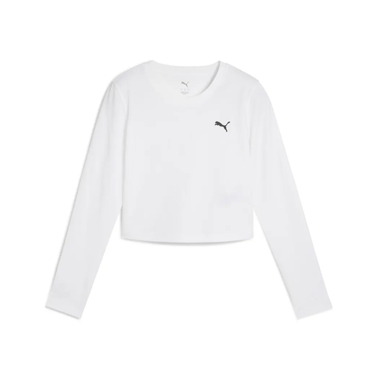 WARDROBE ESS LONGSLEEVE BABY TEE WHITE