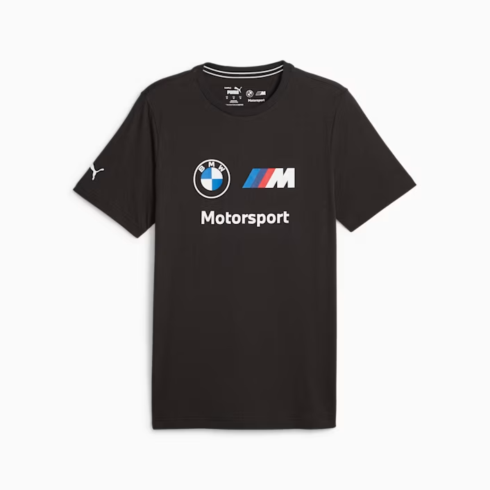PUMA BMW MMS ESS LOGO TEE BLACK