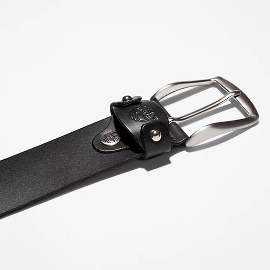 TIMBERLAND COW MAN LEATHE BELT BLACK