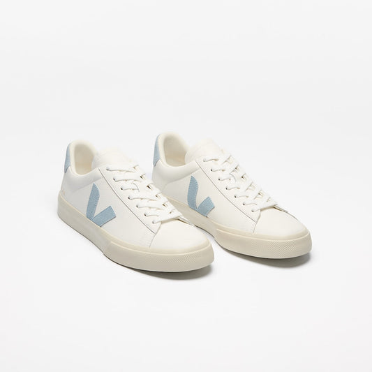 VEJA CAMPO LEATHER WHITE/STEEL