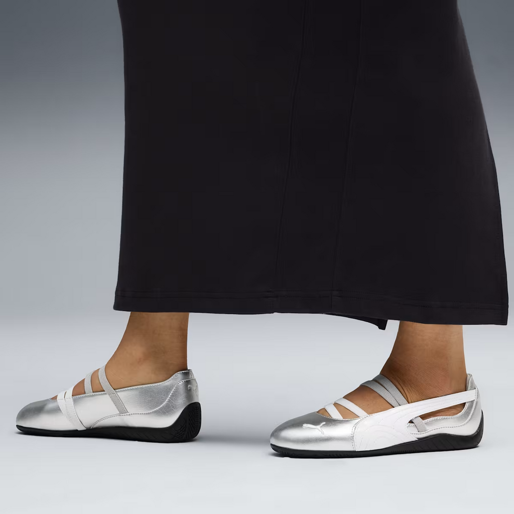 SPEEDCAT BALLET METALLIC WNS SILVER-WHITE