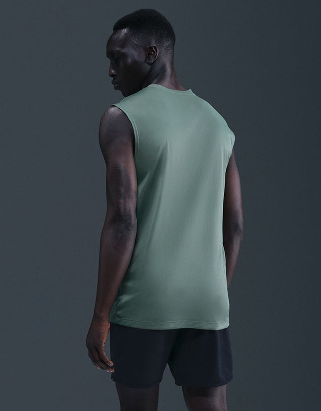 M NK DF TEE STD SLVLS FLEX GREEN