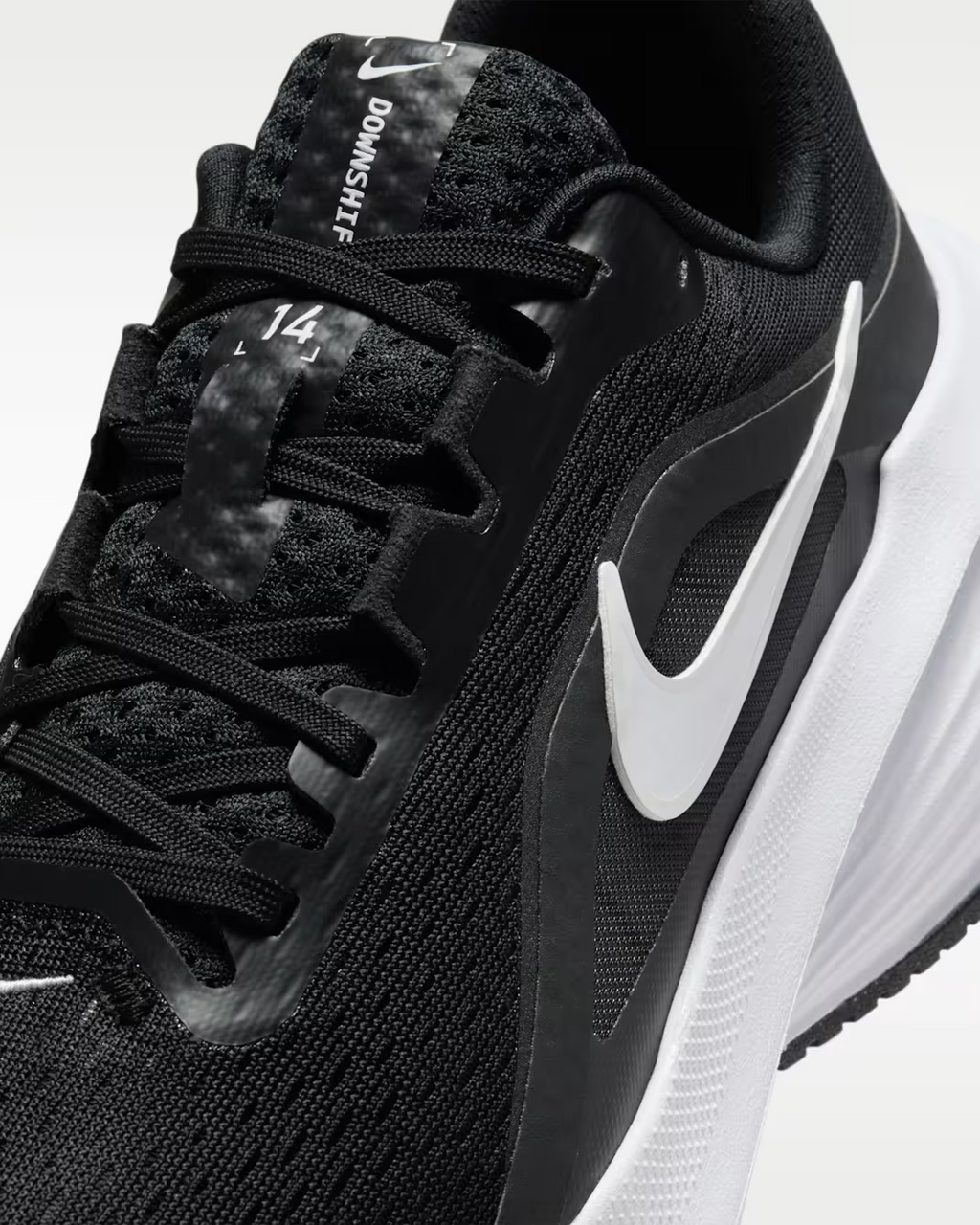 W NIKE DOWNSHIFTER 14 BLACK-WHITE