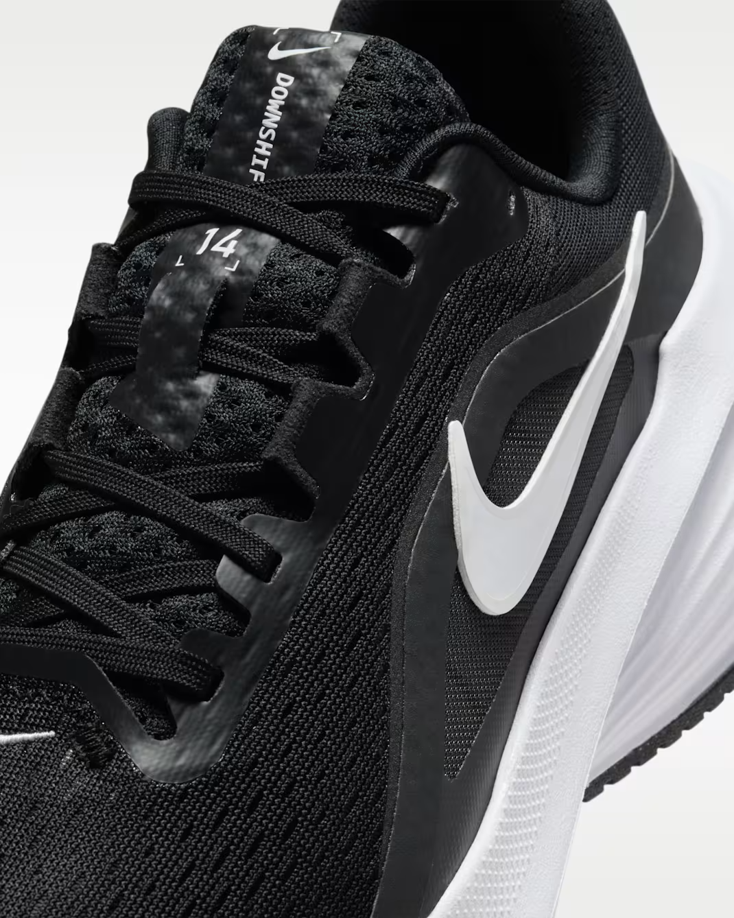 W NIKE DOWNSHIFTER 14 BLACK-WHITE