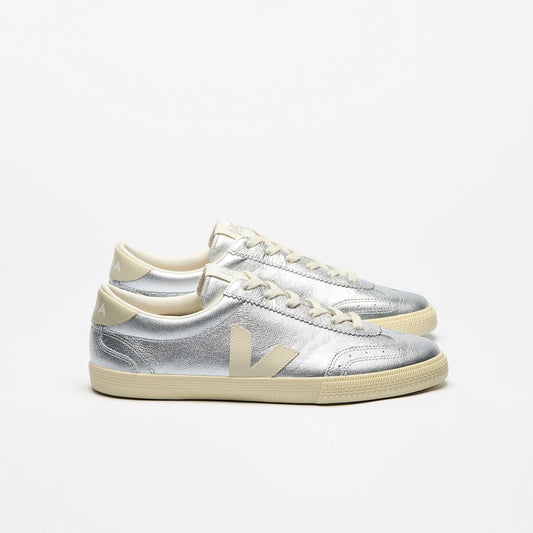 VEJA VOLLEY O.T. LEATHER SILVER/PIERRE