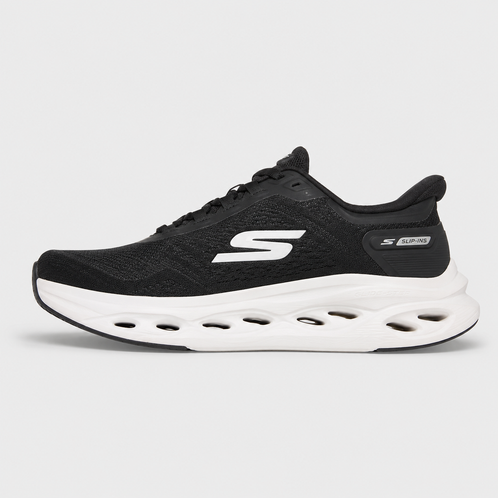 MAX CUSHIONING GLIDE-STEP BLACK/WHITE