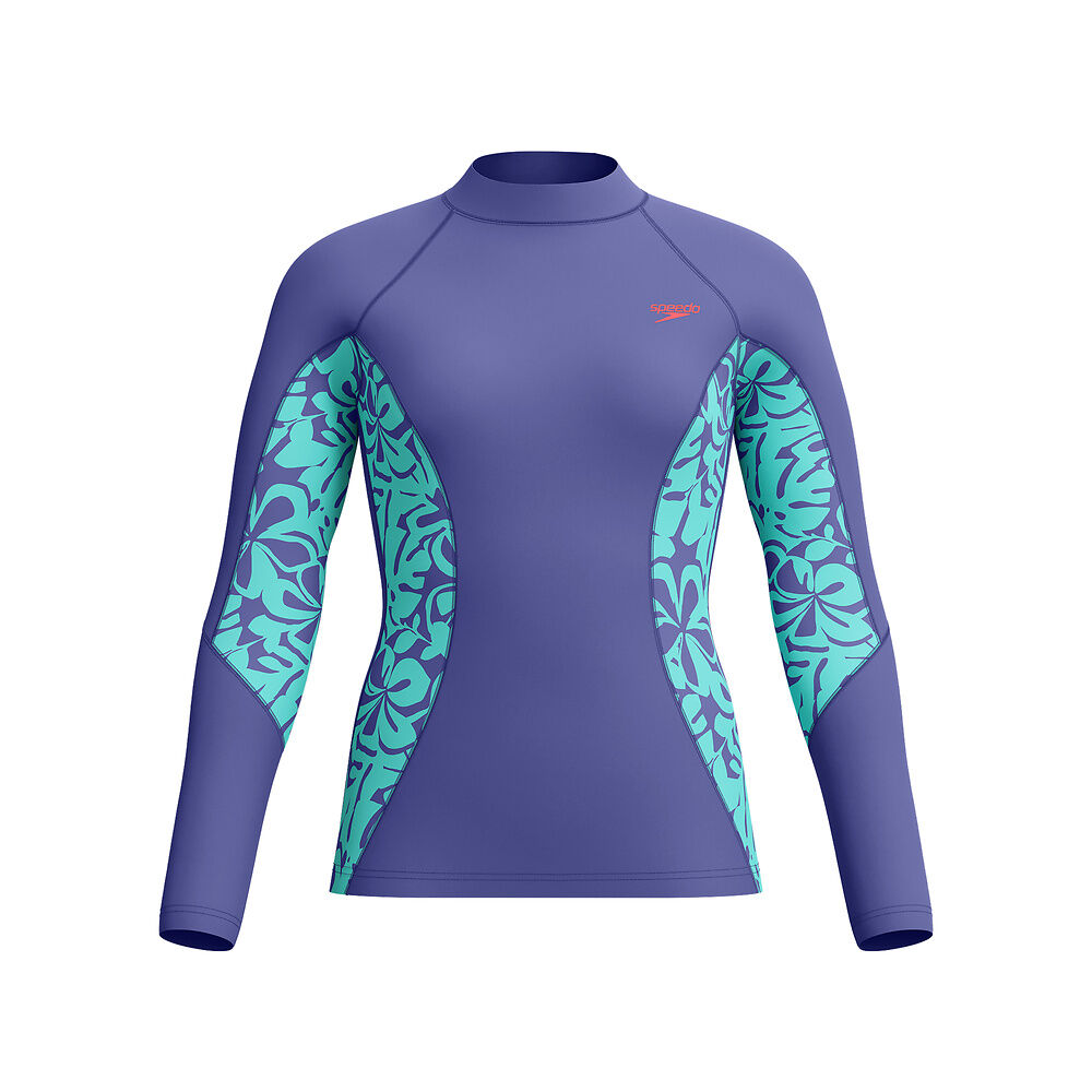 WOMENS PRINTED LONG SLEEVE RASH TOP