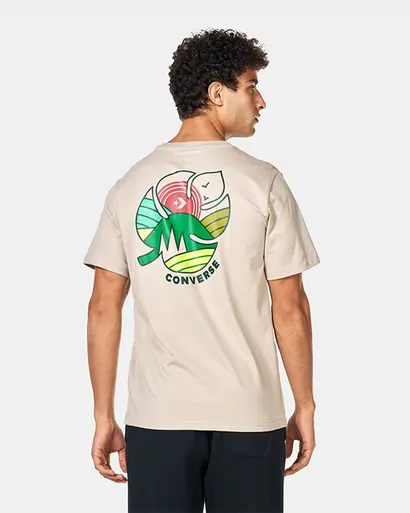 LEAT T-SHIRT BEIGE