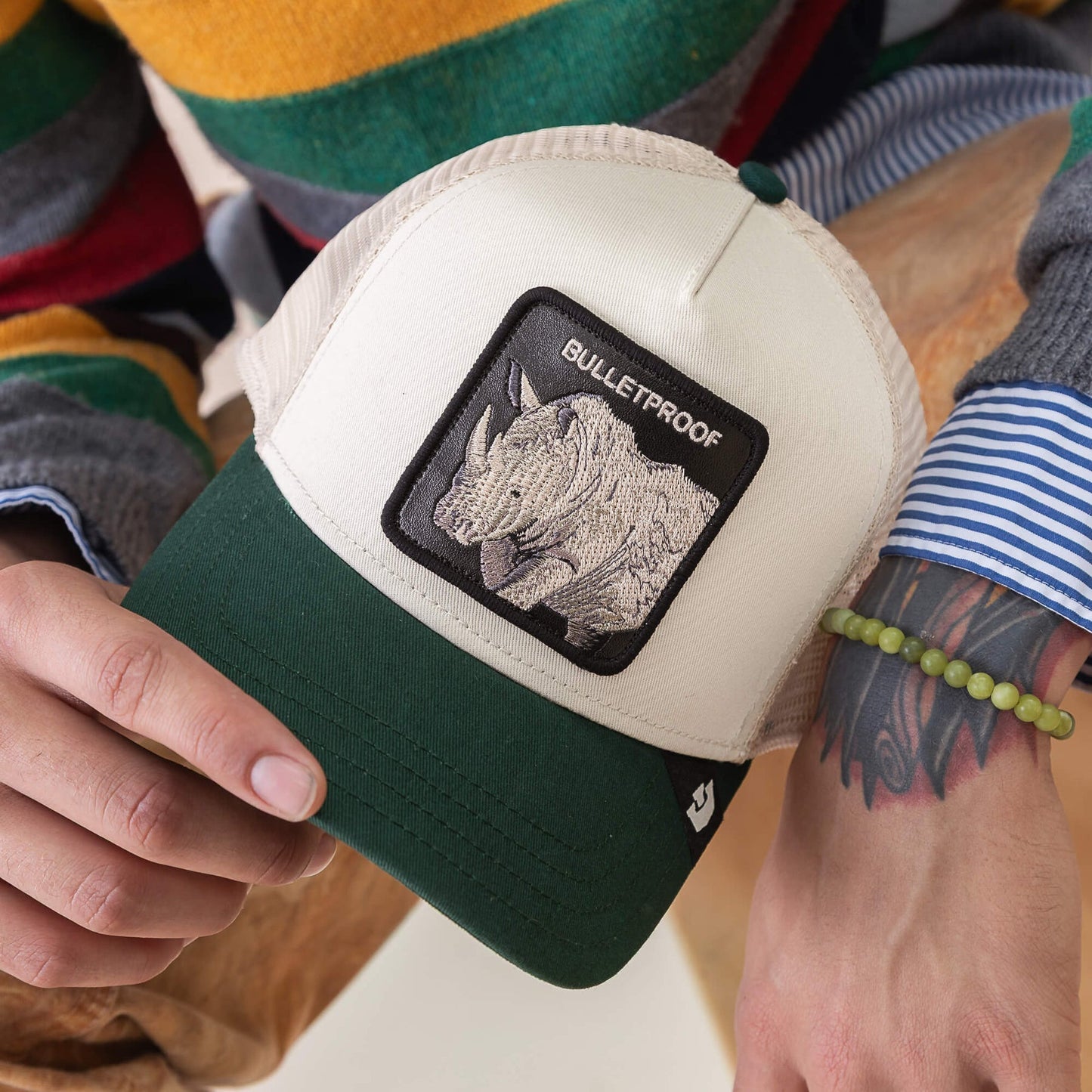 GOORIN BROS BULLETPROOF TRUCKER CHALK / GUARD