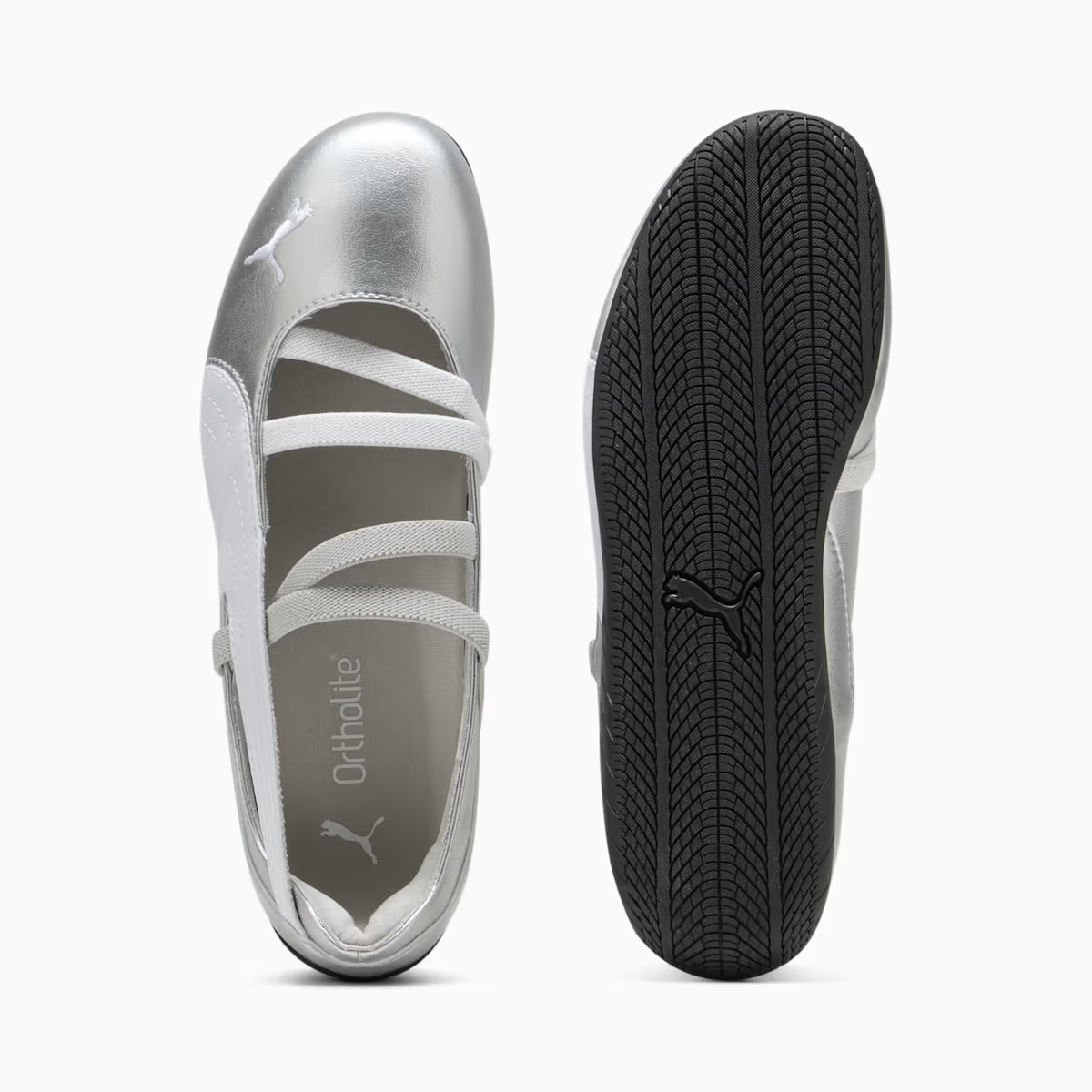 SPEEDCAT BALLET METALLIC WNS SILVER-WHITE