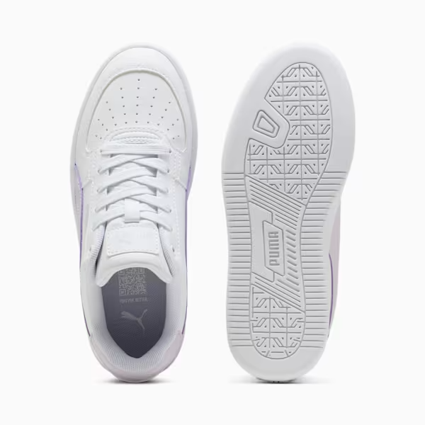 PUMA CAVEN 2.0 JUVENILES WHT/PURPLE