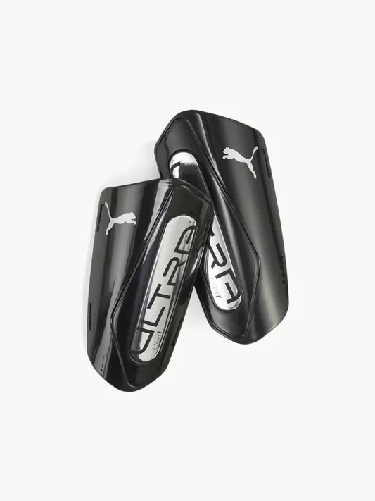 ESPINILLERAS CON CORREA DE FÚTBOL PUMA ULTRA LIGERAS BLK