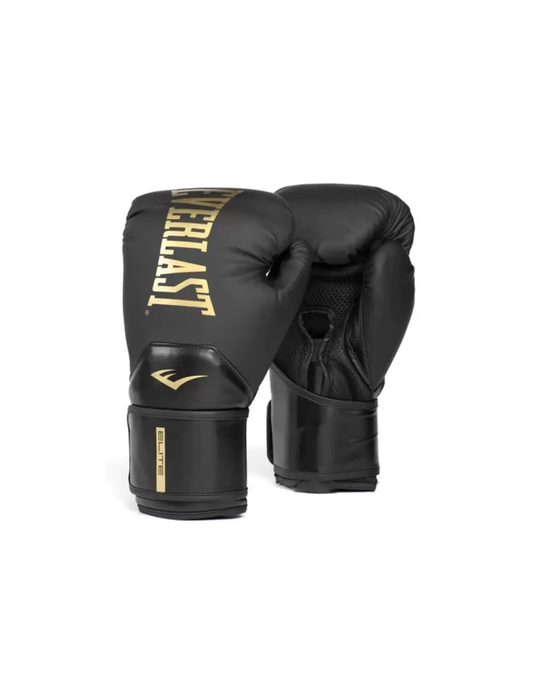 GUANTE BOXEO EVERLAST ELITE  12OZ BLACK/GOLD