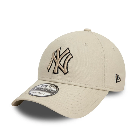 NEW ERA NEW YORK YANKEES OUTLINE 9FORTY BEIGE
