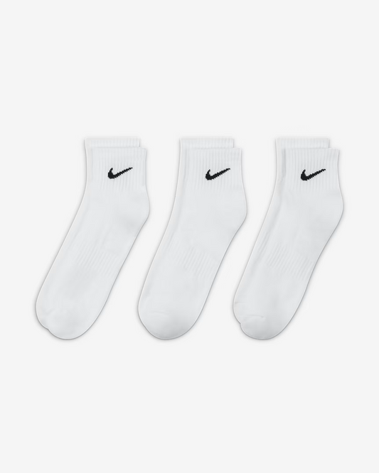 U NK EVERYDAY CUSH ANKLE 3PR - WHITE/BLK