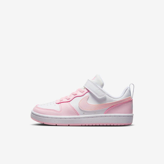NIKE COURT BOROUGH LOW RECRAFT ‘PINK FOAM / WHITE’ NIÑA PRE-ESCOLAR