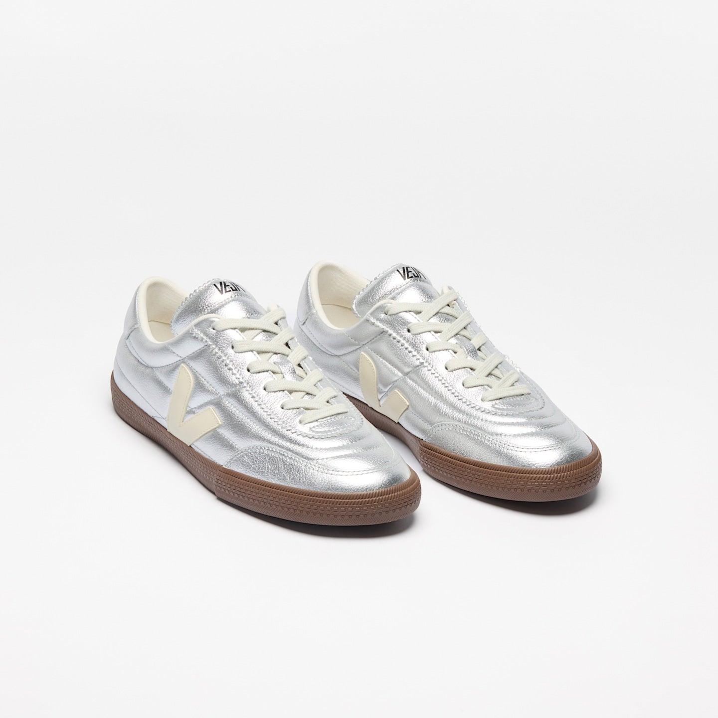VEJA PANENKA LEATHER SILVER WHITE PIERRE BARK