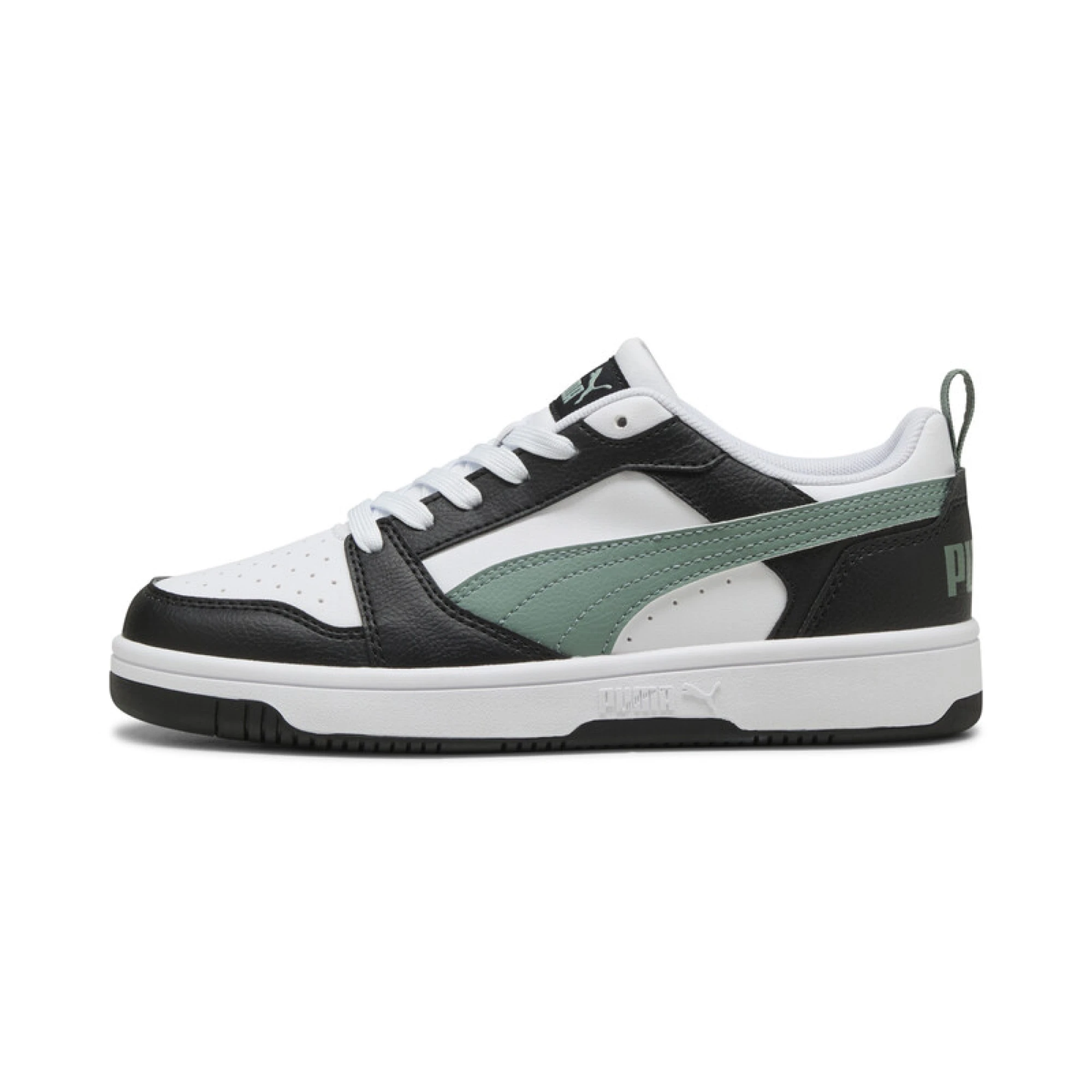 PUMA REBOUND V6 LOW JUVENILES  BLK/WHT/GREEN