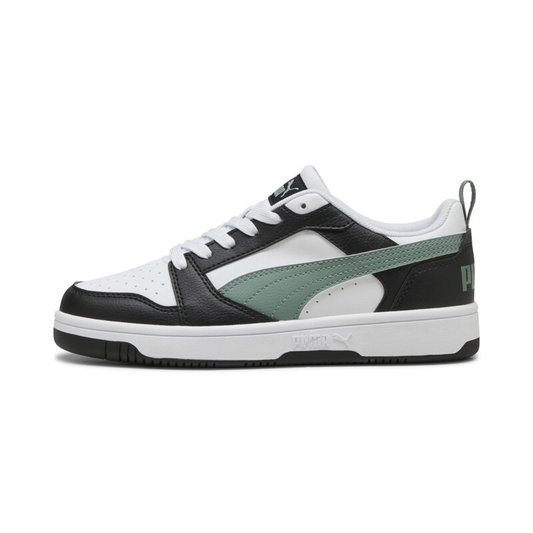 PUMA REBOUND V6 LOW JUVENILES  BLK/WHT/GREEN