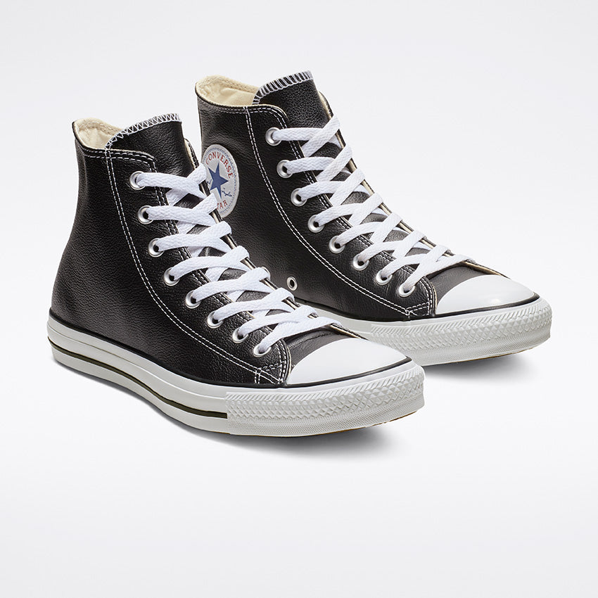 CONVERSE CHUCK TAYLOR ALL STAR LEATHER HIGH TOP BLACK