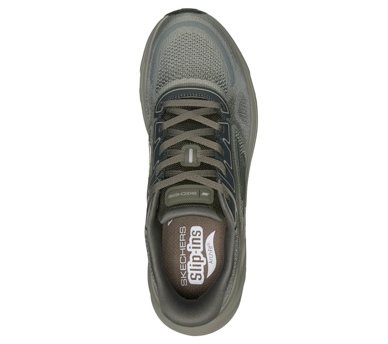 GO RUN GLIDE-STEP ARCH FIT GREEN