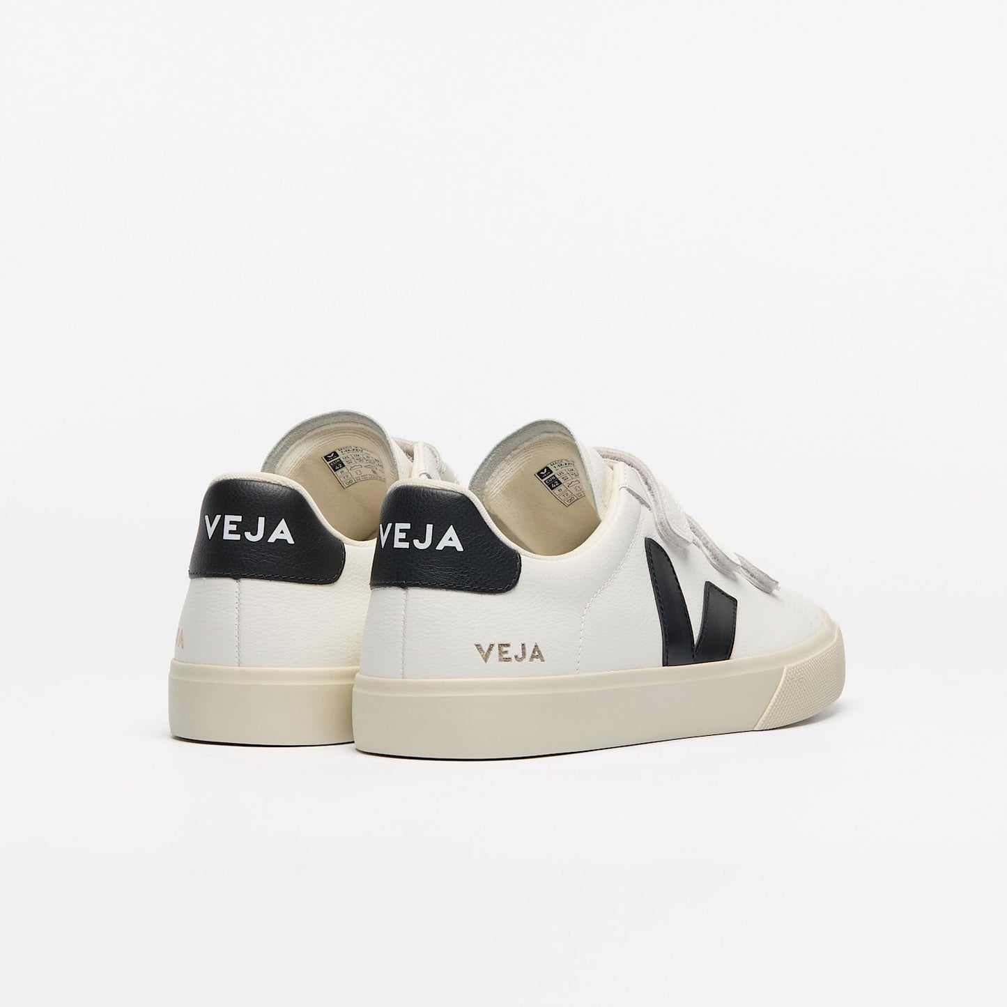 VEJA RECIFE CHROMEFREE LEATHER EXTRA WHITE/BLACK
