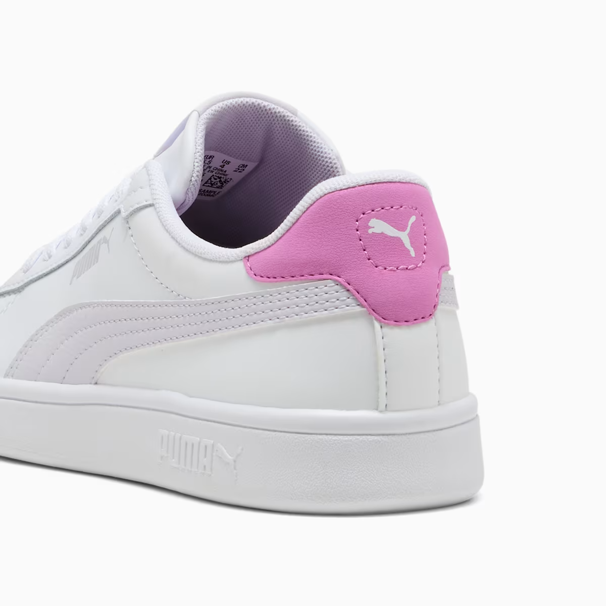 PUMA SMASH 3.0 L JR WHITE-LAVENDER