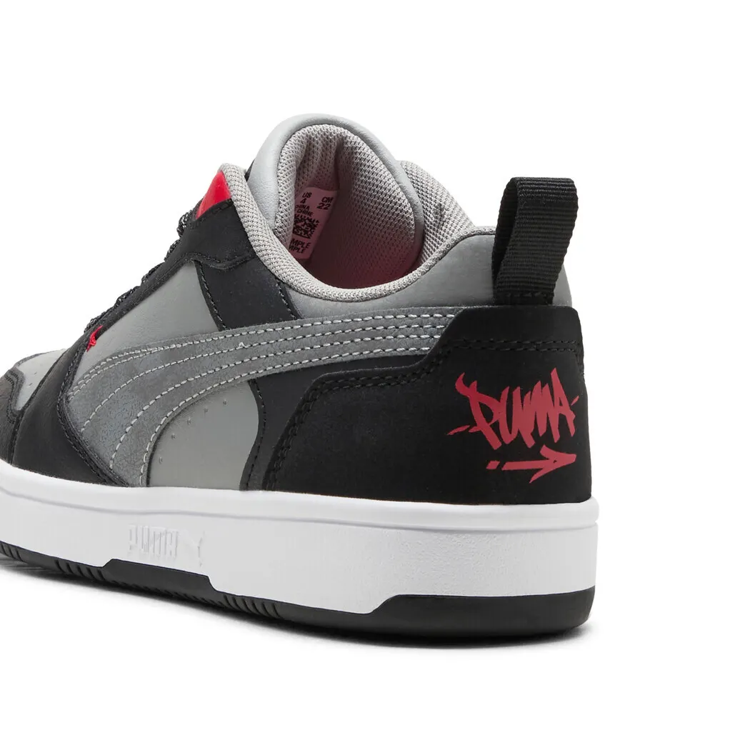 PUMA REBOUND V6 LO MID 90S JR BLACK/GREY