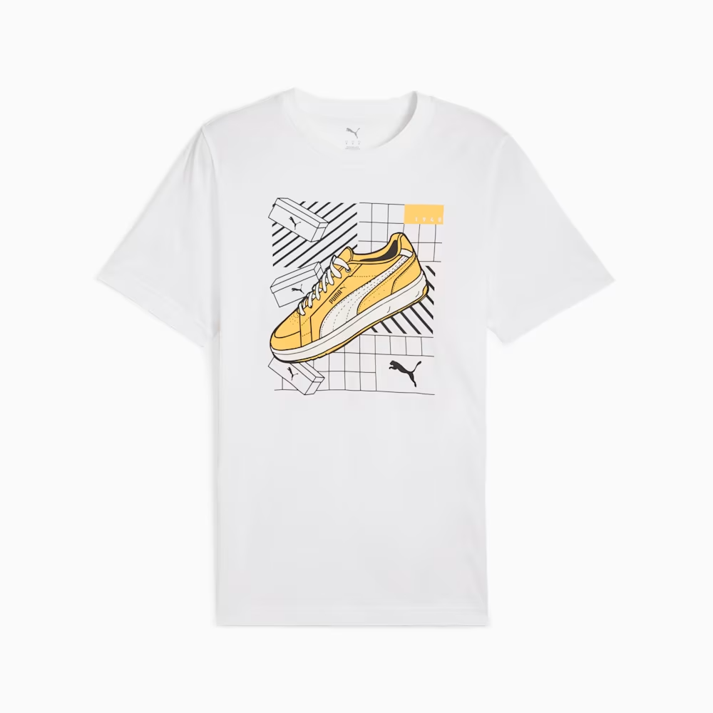 PUMA GRAPHICS SNEAKER TEE WHITE