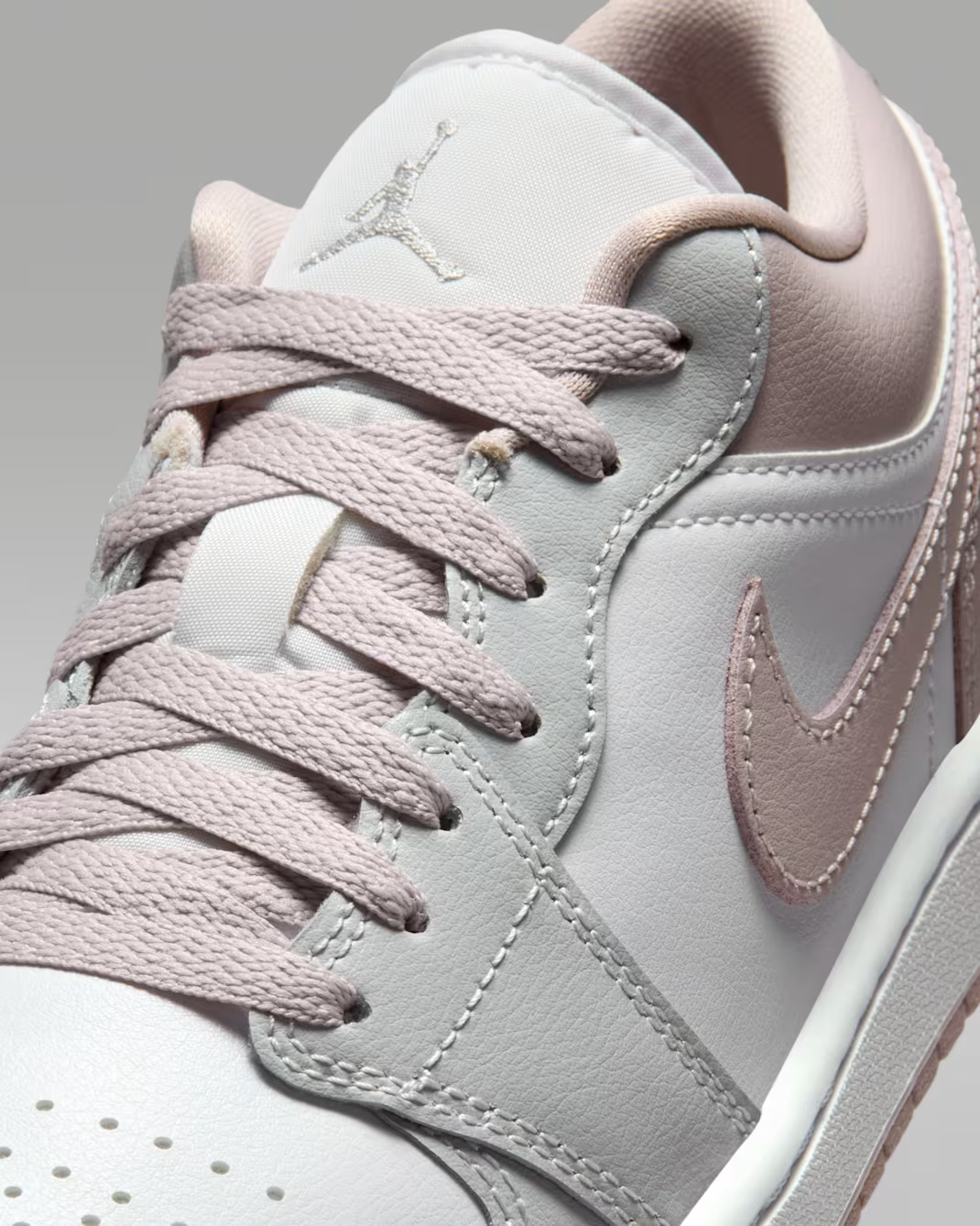 AIR JORDAN 1 LOW WHITE/PINK/GREY