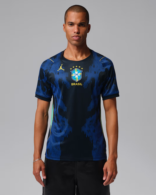 CAMISETA  JORDAN DRI-FIT BRASIL VISITANTE 2026 STADIUM NAVY/YELLOW/BLK