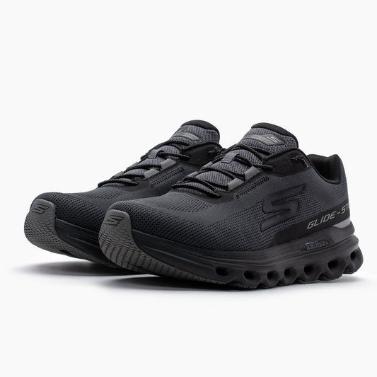 GO RUN GLIDE-STEP ARCH FIT BLACK/CHARCOAL