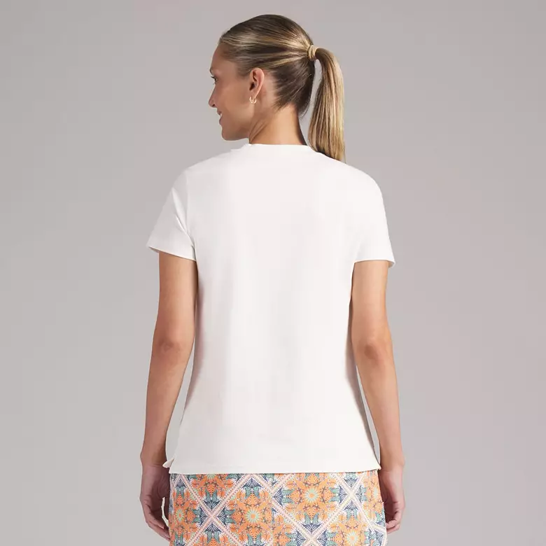 CHARLOTTE MODALON SS CREWNECK WHITW