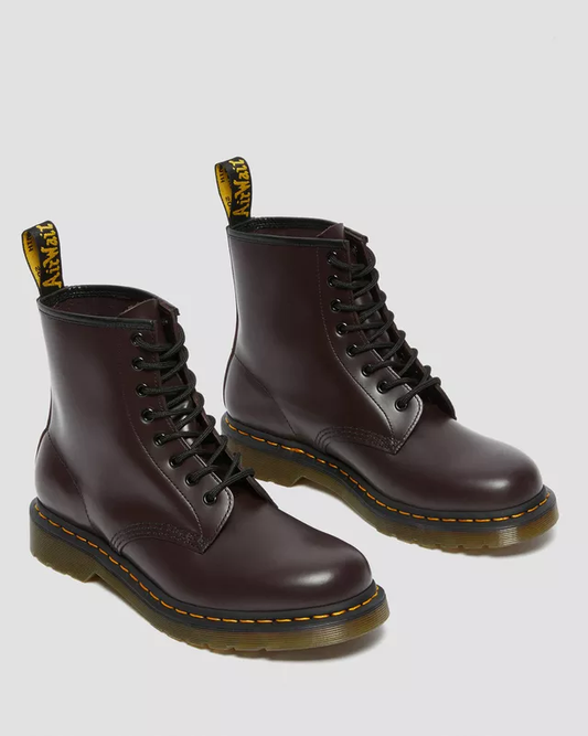 DR. MARTENS BURGUNDY SMOOTH BROWN