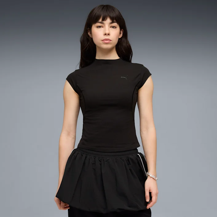 PUMATECH SENSE DRYCELL SLIM TEE W BLACK