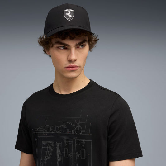 FERRARI PRO LOW CURVE BB CAP BLACK-SILVER