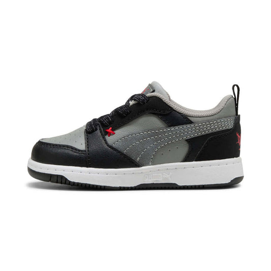 PUMA REBOUND V6 LO MID 90S AC INF BLACK/GREY NIÑO INFANTE