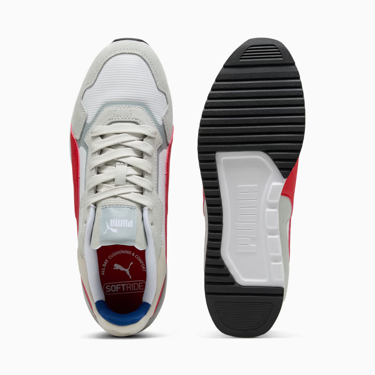 SOFTRIDE ST MILER GREY-TIME RED