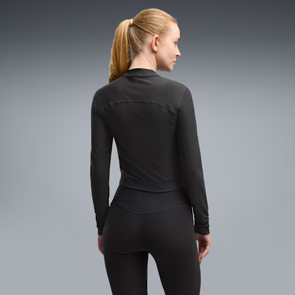 CLOUDSPUN ZIP LS W BLACK