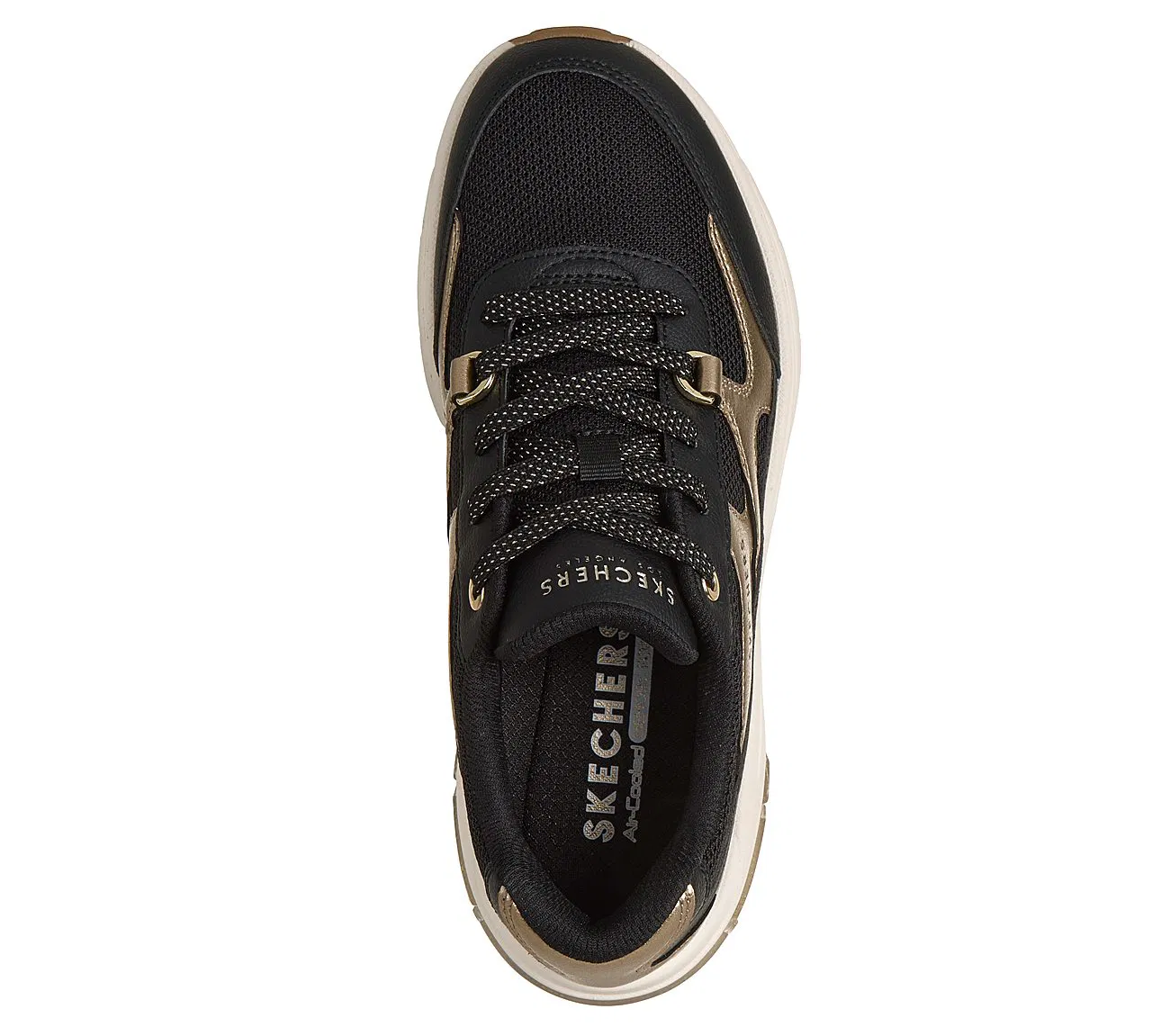 STREET WOMENS SKECHERS SHADOW BLACK/GOLD