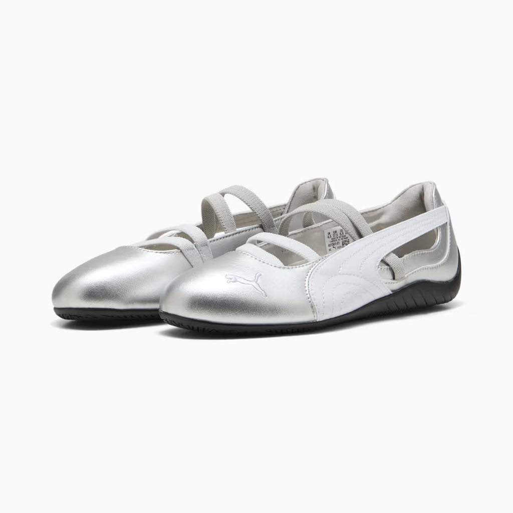 SPEEDCAT BALLET METALLIC WNS SILVER-WHITE