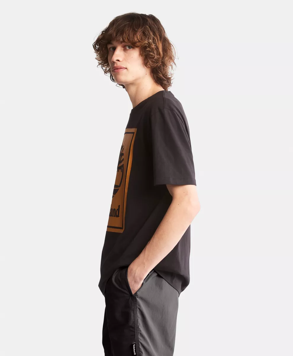 TIMBERLAN DFRONT STACK LOGO BLACK