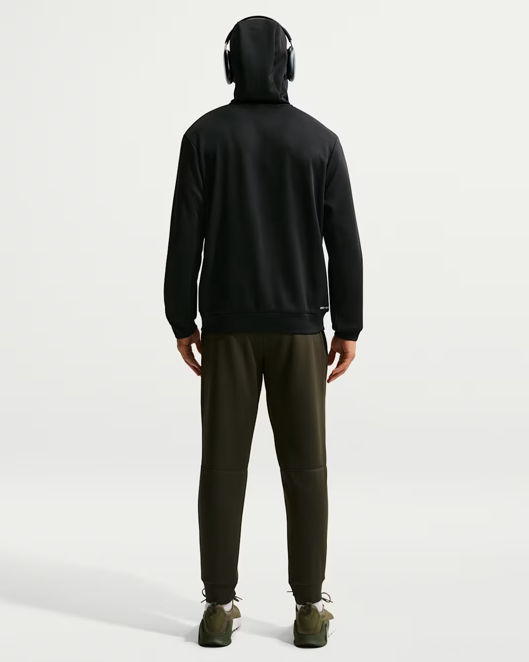 NIKE SUDADERA DRI-FIT HYVERSE FULL-ZIP (BLACK/WHITE) HOMBRE