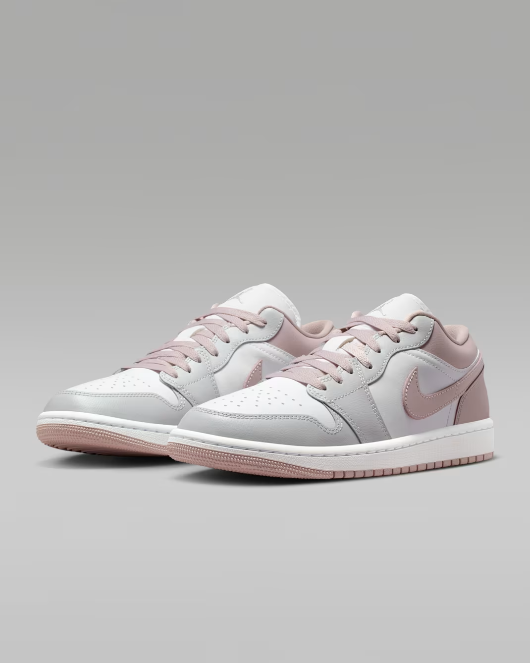 AIR JORDAN 1 LOW WHITE/PINK/GREY